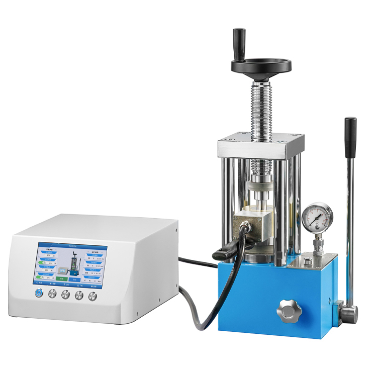 300℃ /500 ℃ 15T Hot Manual Press (15T manual press + heatable die set)