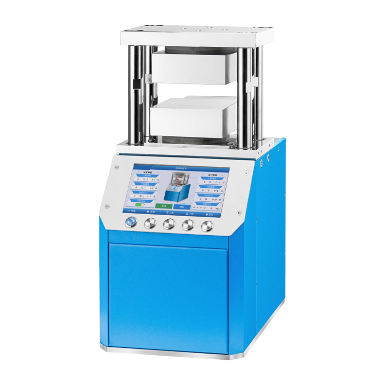 5T Automatic Hot Press with 120×120mm heating platens (without safety cover)