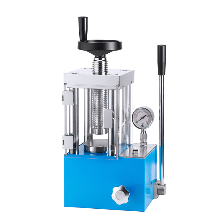 15T Manual Hydraulic Pellet Press with Safety Cover
